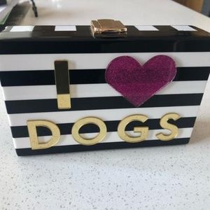 I Love Cats - I Love Dogs Black White & Pink Acryl